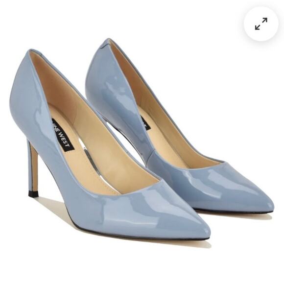 Nine West Shoes - Nine West Sz 8M Ezra Pointy Toe Pumps
Light Blue Patent Stiletto Heels